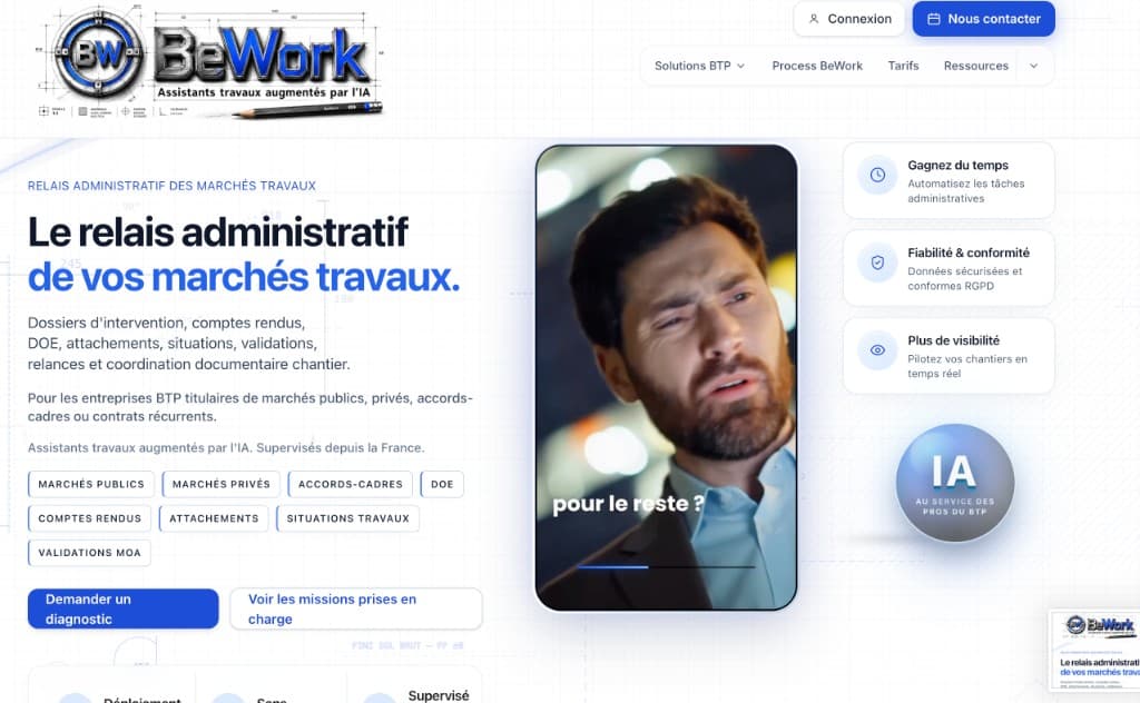 Plateforme BeWork — assistants MOEX